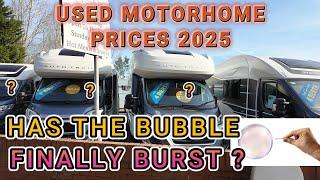 New & USED MOTORHOME Prices 2025 has the bubble FINALLY BURST? Is now a good time to buy a motorhome