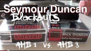 Seymour Duncan Blackouts: AHB-1 vs. AHB-3