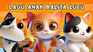 ANAK KUCING MEONG MEONG - TIGA KUCING LUCU DAN LAGU ANAK ANAK LAINNYA | LAGU ANAK INDONESIA TERBARU