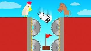 3 Noobs VS 99% IMPOSSIBLE Level! (Ultimate Chicken Horse)