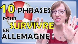 10 phrases de BASE à connaître si tu veux SURVIVRE en Allemagne ! - niveau DEBUTANT