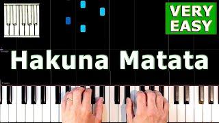 Hakuna Matata - Piano Tutorial VERY EASY