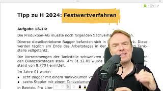 Festwertverfahren - Prüfungstipp für H2024 - Vorratsbewertung in Bilanzbuchhalter-Klausur