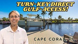 MOVE RIGHT IN - Direct Gulf-Access Pool Home for sale in Cape Coral, Florida!