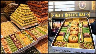 Street Food of Istanbul | Hafiz Mustafa Baklava | Best Turkish Street Food | Best Baklava In Turkey