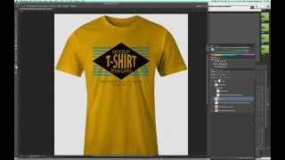 Mockup a T-Shirt Design in Photoshop so it Looks Real