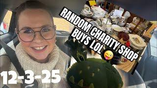 Charity shopping more RANDOM things lol  12-3-25 #charityshopping  #reallifevlogs