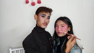 Recreating my worst make up look ft. larsim Hansepi