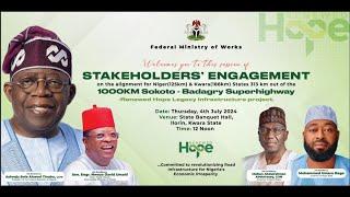 [LIVE] ILORIN: STAKEHOLDERS ENGAGEMENT ON BADAGRY-SOKOTO SUPER HIGHWAY