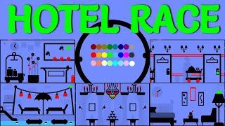 24 Marble Race EP. 54: Hotel Race (by Algodoo)