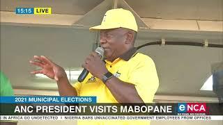 2021 Municipal Elections | Ramaphosa campaigns in Mabopane