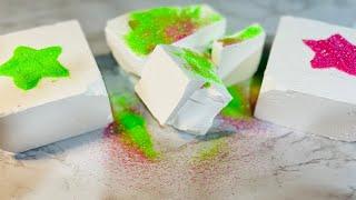 ASMR Fresh Gym Chalk Crush with Neon Glitters | Satisfying | Stress Relief