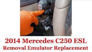2014 Mercedes C250 W204 ESL Removal. Electronic Steering Lock Removal DIY.