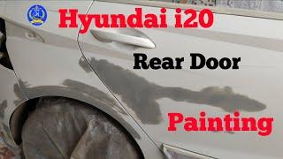 Hyundai i20 Rear door Painting.