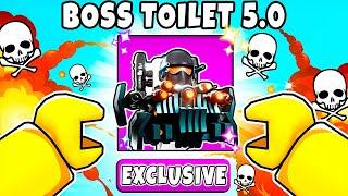 Unlocking BOSS TOILET 5.0 In Toilet Tower Defense