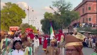 Gangaur festival 2023, Hindu Jea band performance on song from film Anari. Kisi ki muskurahaton pe…