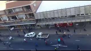 Disgruntled community members march in the CBD