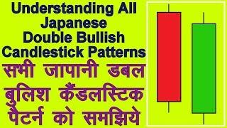 Understanding All Japanese Double Bullish Candlestick Patterns Analysis. Technical Analysis in Hindi