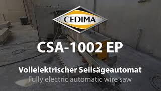 CEDIMA Elektrische Seilsäge CSA-1002 EP / Electric wire saw CSA-1002 EP