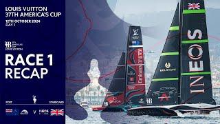 Louis Vuitton 37th America's Cup Race 1 Recap | Emirates Team New Zealand vs INEOS Britannia