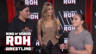 Leyla Hirsch & Rachael Ellering comment on the #ROH Women's World TV Title | ROH TV 01/25/24