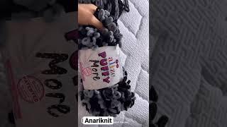 Knitted scarf from Alize Puffy More.