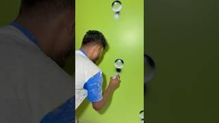3d bubble wall design painting #wallpaiting #homedecor