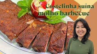 COSTELINHA DE PORCO AO MOLHO BARBECUE CASEIRO | Costelinha soltando do osso e muito saborosa