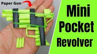 Mini Paper Revolver | Pocket Revolver Paper Gun|How to Make Paper Revolver That shoots Paper Bullets