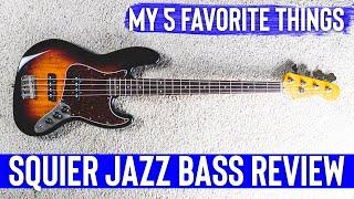 Squier 60's Jazz Bass REVIEW - My top 5 favorite things about the bass and should you buy it?!