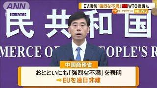 EUのEV規制に「強烈な不満」　中国、WTO提訴も【知っておきたい！】【グッド！モーニング】(2024年6月14日)