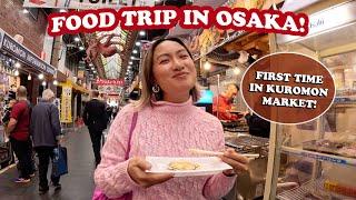 Food Trip in Osaka (Kuromon Market!) | Laureen Uy