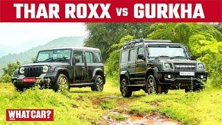 Mahindra Thar Roxx vs Force Gurkha tested Offroad | Detailed Hindi Review