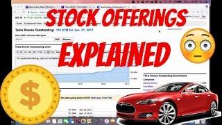 Common Stock Offerings Explained – Lesson On How It Relates To PENNY STOCKS – Tesla $250M Offering