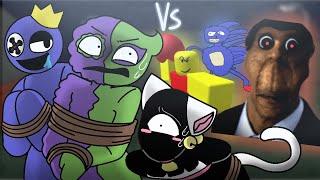 horror multiverse️ vs EVADE //jester rescue ( roblox animation ) horror series