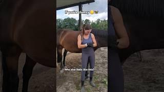 If you're clumsy  #horse #equestrian #equestrianlife #rider #shorts #subscribe #pferde