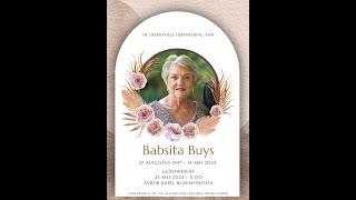 Gedenkdiens van Babsita Buys  23 Mei 2024 om 11h00