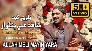 Allah Meli Mayin Yara | Shahid Bhangwar | Balochi Song 2024 | New Song 204