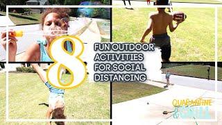 Day in the Life of Social Distancing | 8 Fun Outdoor Yard Activities