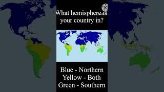 What hemisphere is your country in?