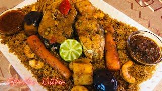 Easiest & Best way to make | Thieboudienne | Fish Benachin/Fish Jollof Rice | 