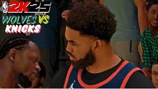 NBA 2K25 UPDATED ROSTER MINNESOTA TIMBERWOLVES VS NY KNICKS FULL GAMEPLAY| PC, PS5, XBOX SERIES