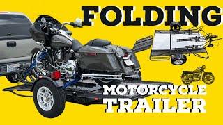 TRINITY MT3 MOTORCYCLE TRAILER - FOR ALL BIKES Folds for storage