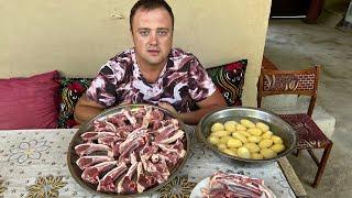 Просто Картошка и Мясо,но его хочется всегда!!!!Узбекский Казан Кебаб!