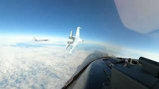 JUST RELEASED: Russian Su-35 cuts off U.S. F-16 over Alaskan ADIZ