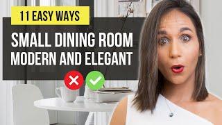  TOP 11 Ideas for SMALL DINING ROOM | Interior Design Ideas and Home Decor | Tips and Trends