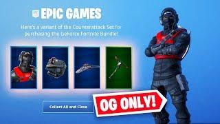Unlocking *NEW* OG $1000 skin! (EXCLUSIVE) New Counterattack Stealth Set Variant Gameplay Fortnite
