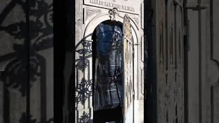 What’s living in the creepy shower curtain crypt? #cemetery #travel #lisboa