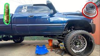 BAND ADJUSTMENT ON 2ND GEN DODGE CUMMINS. TRANS TEMP SENSOR BROKEN OFF IN TRANSMISSION?!
