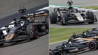 Brad Pitt driving Formula 1 car at the #BritishGP in Silverstone | Live track footage